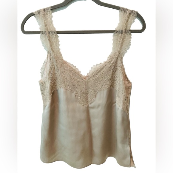 Cami NYC Tops - Cami NYC Lace Trim Cream Camisole